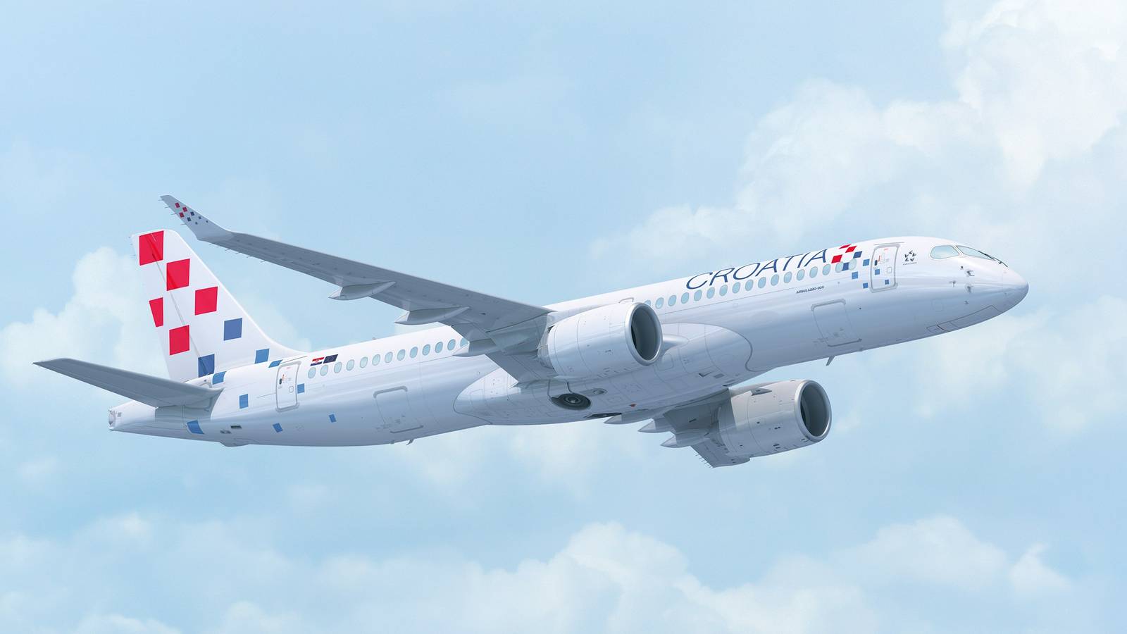 Croatia Airlines Takes Delivery Of Its 1st Airbus A220-300 Plane With New Livery