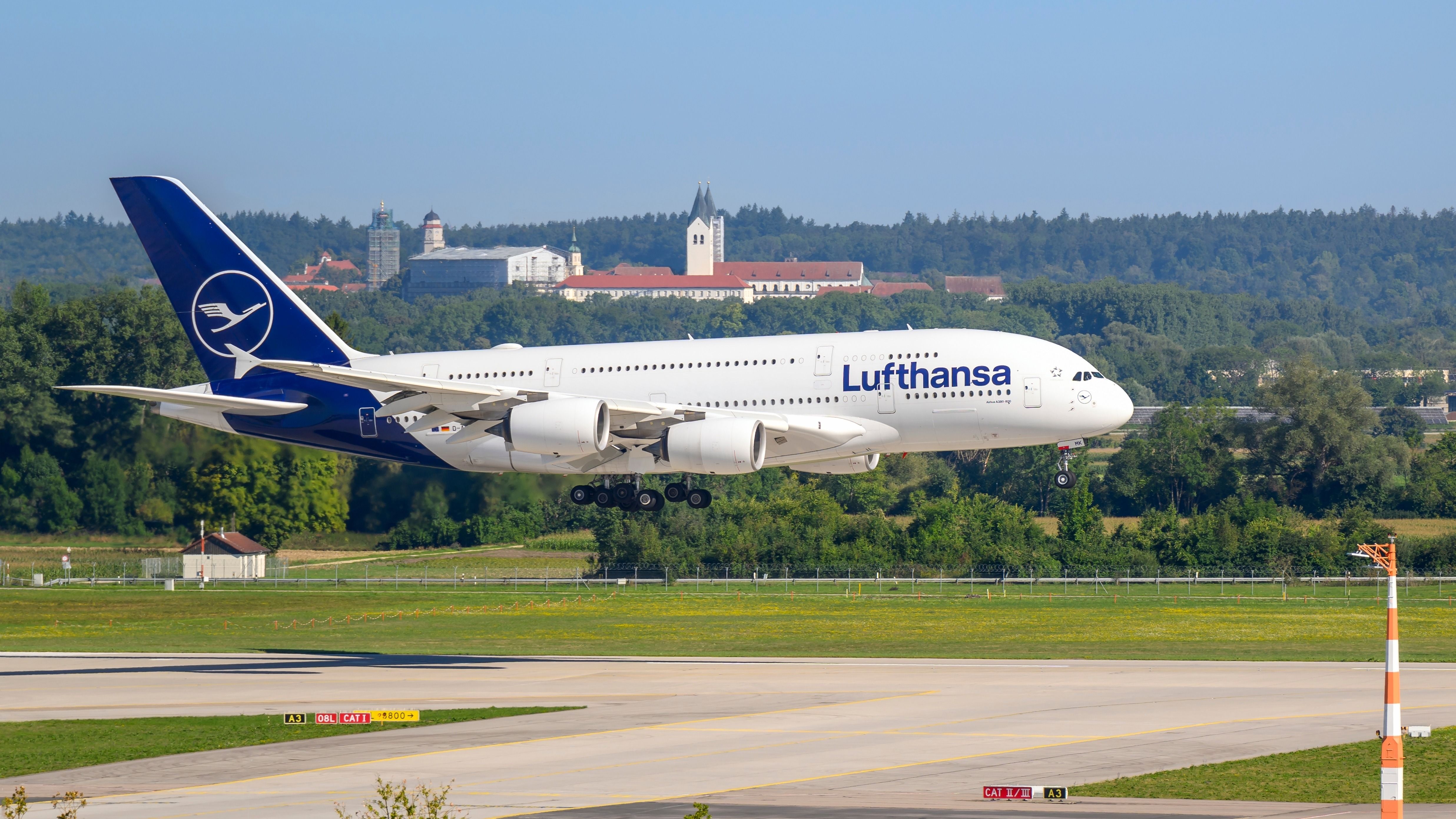 Lufthansa Airbus A380 En Route To New York JFK Returns To Munich