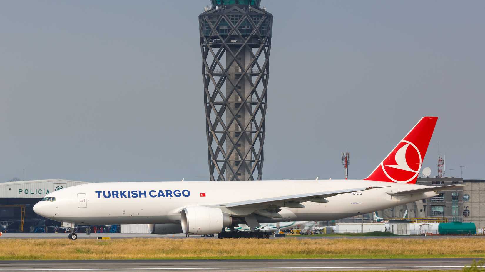 Turkish Airlines Boeing 777F At BOG Airport