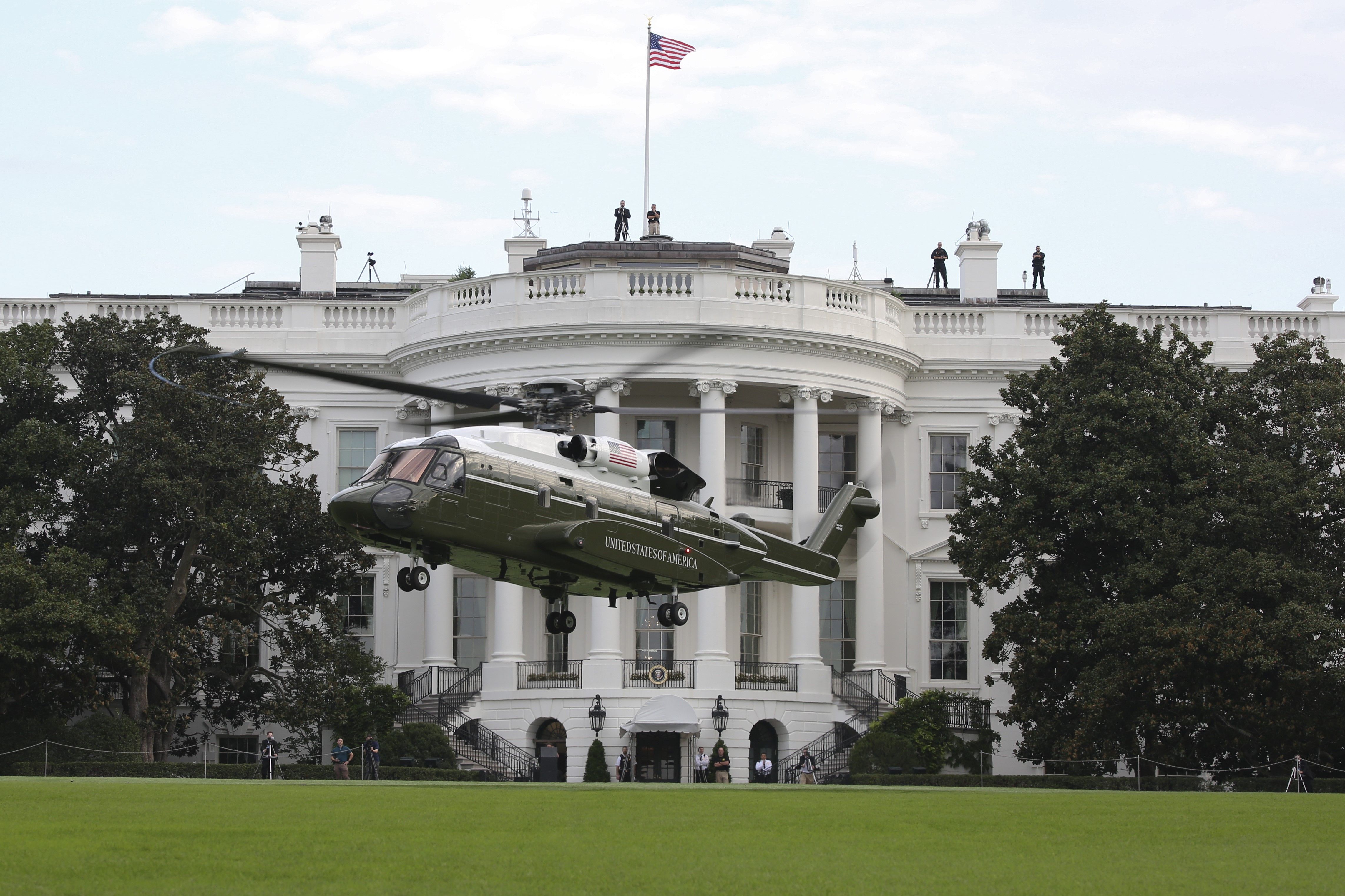 President Biden Embarks On Inaugural ‘Marine One’ Helicopter Flight