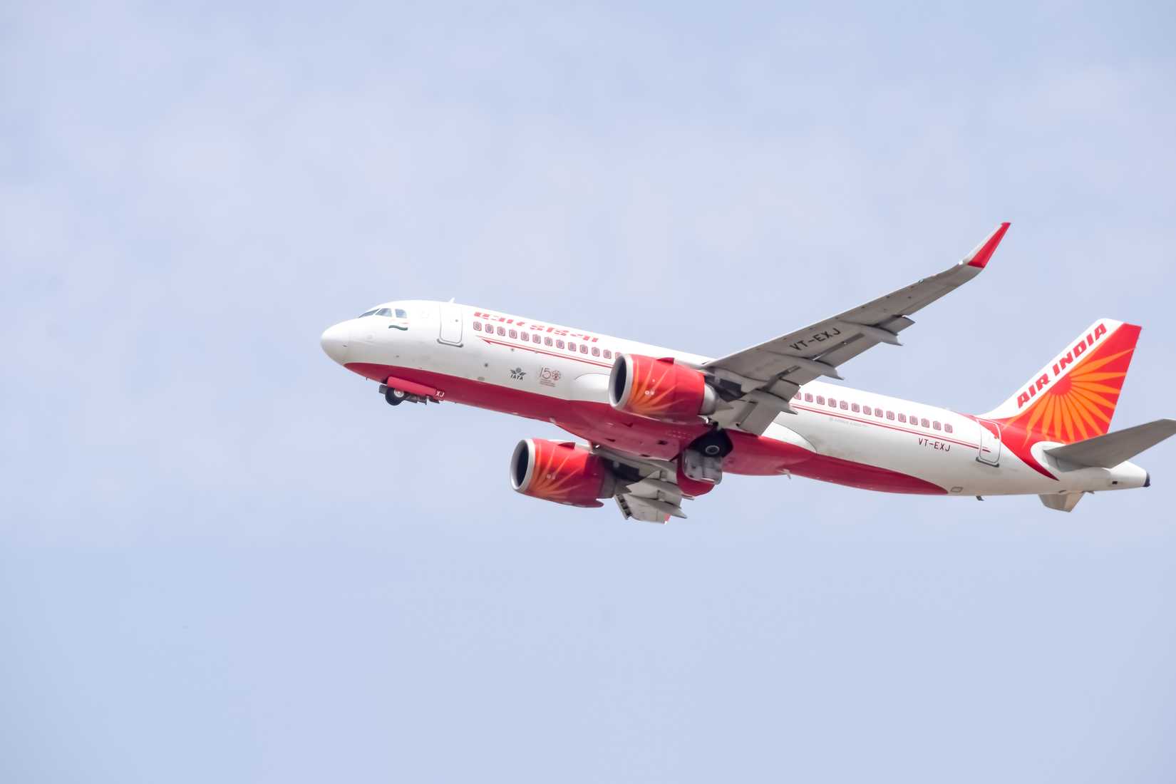 Air India Airbus A320neo departing DEL 