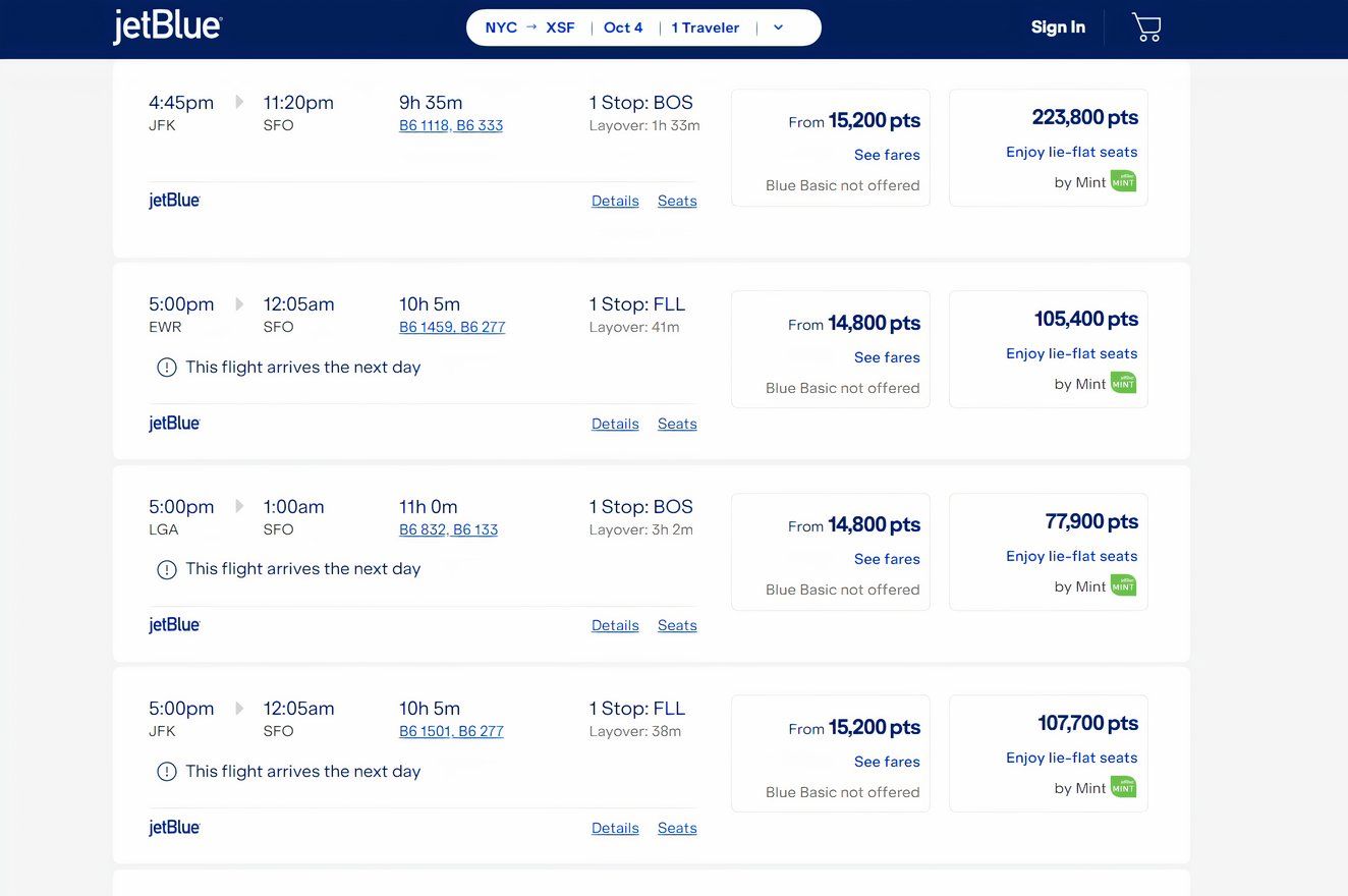 How To Spend JetBlue TrueBlue Points
