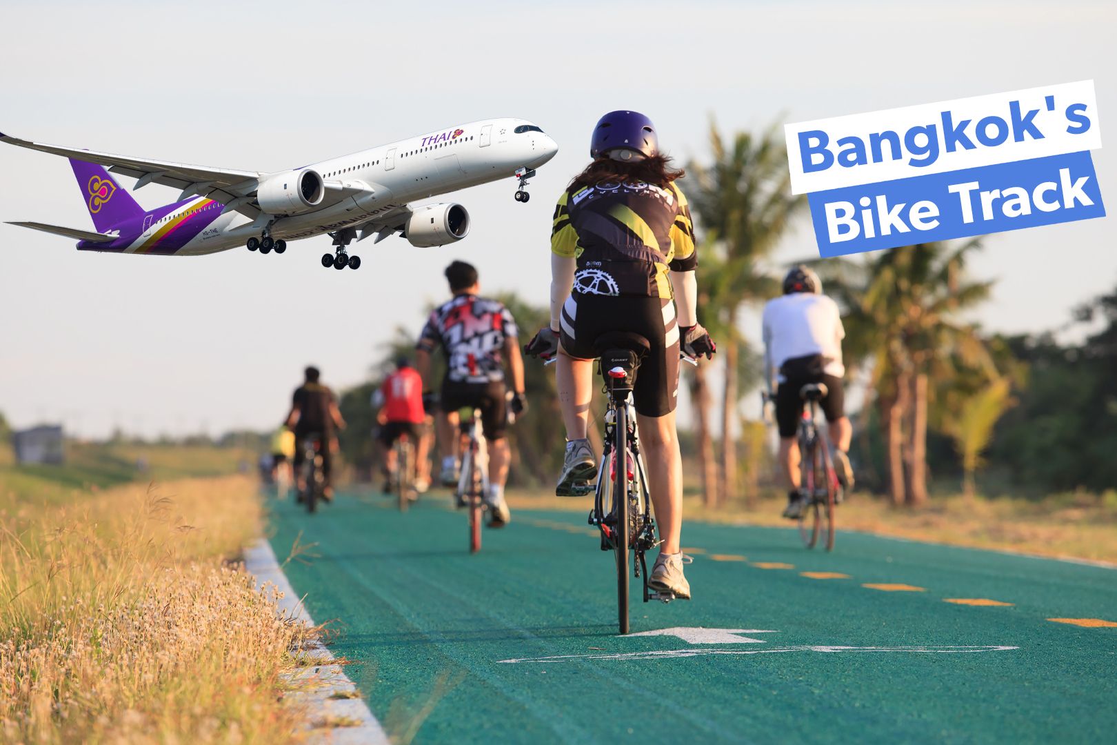 Sky Lane: Did You Know Bangkok Suvarnabhumi Airport Has A Bike Track Around Its Perimeter?