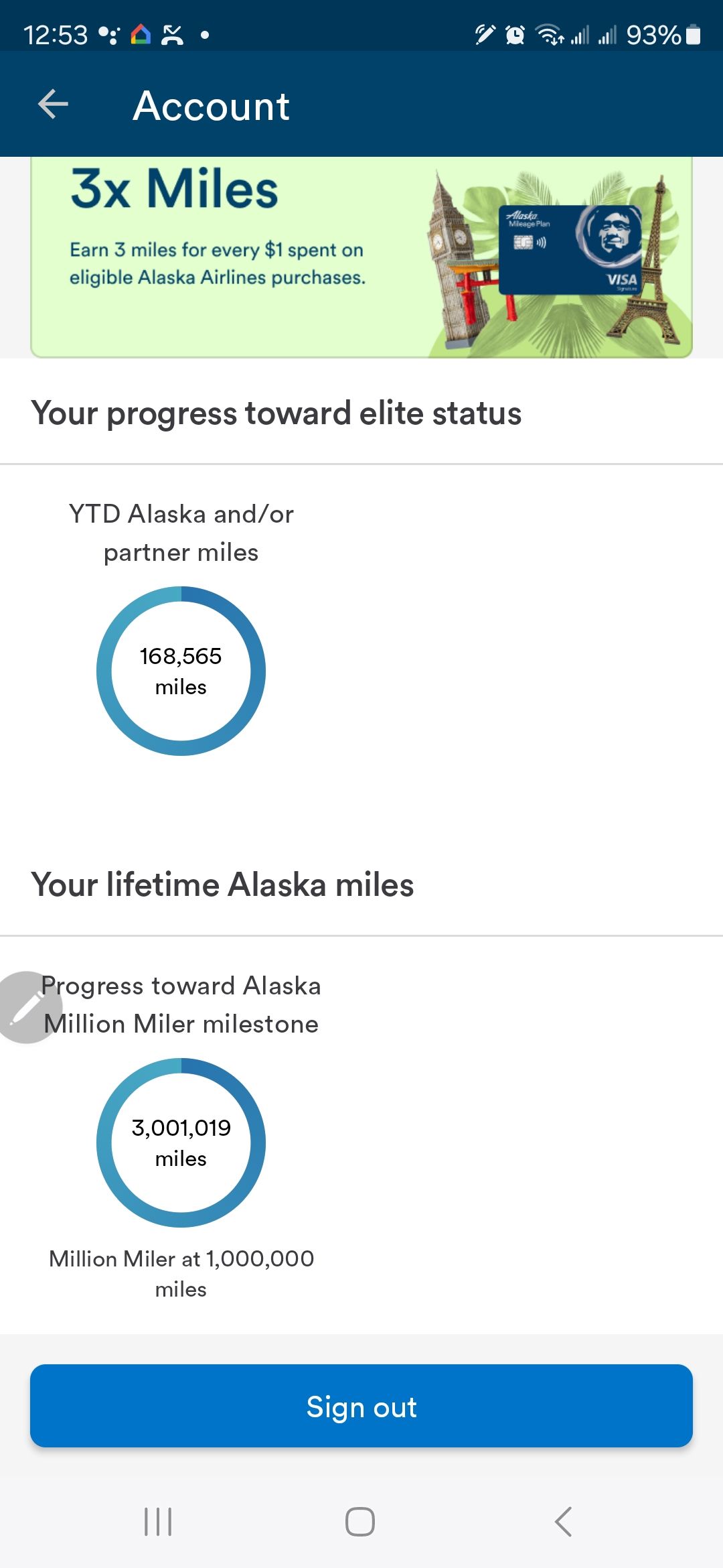 Alaska Airlines Confirms Its Most Frequent Flyer Has Earned Over 3 ...