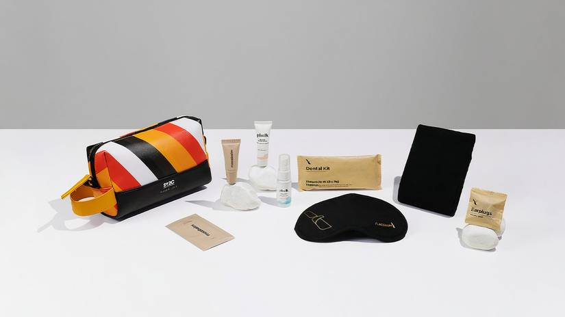 Business Class da Air France tem novo amenity kit - Passageiro de Primeira Business Class da Air France tem novo amenity kit - Passageiro de Primeira