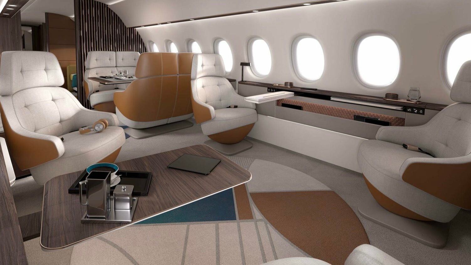 Falcon 10X cabin interior