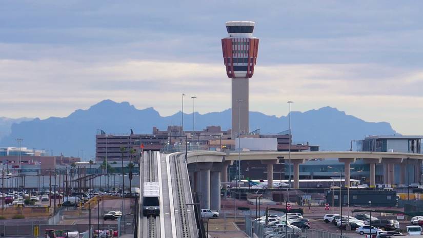 Phoenix Sky Harbor International Airport from west to east.