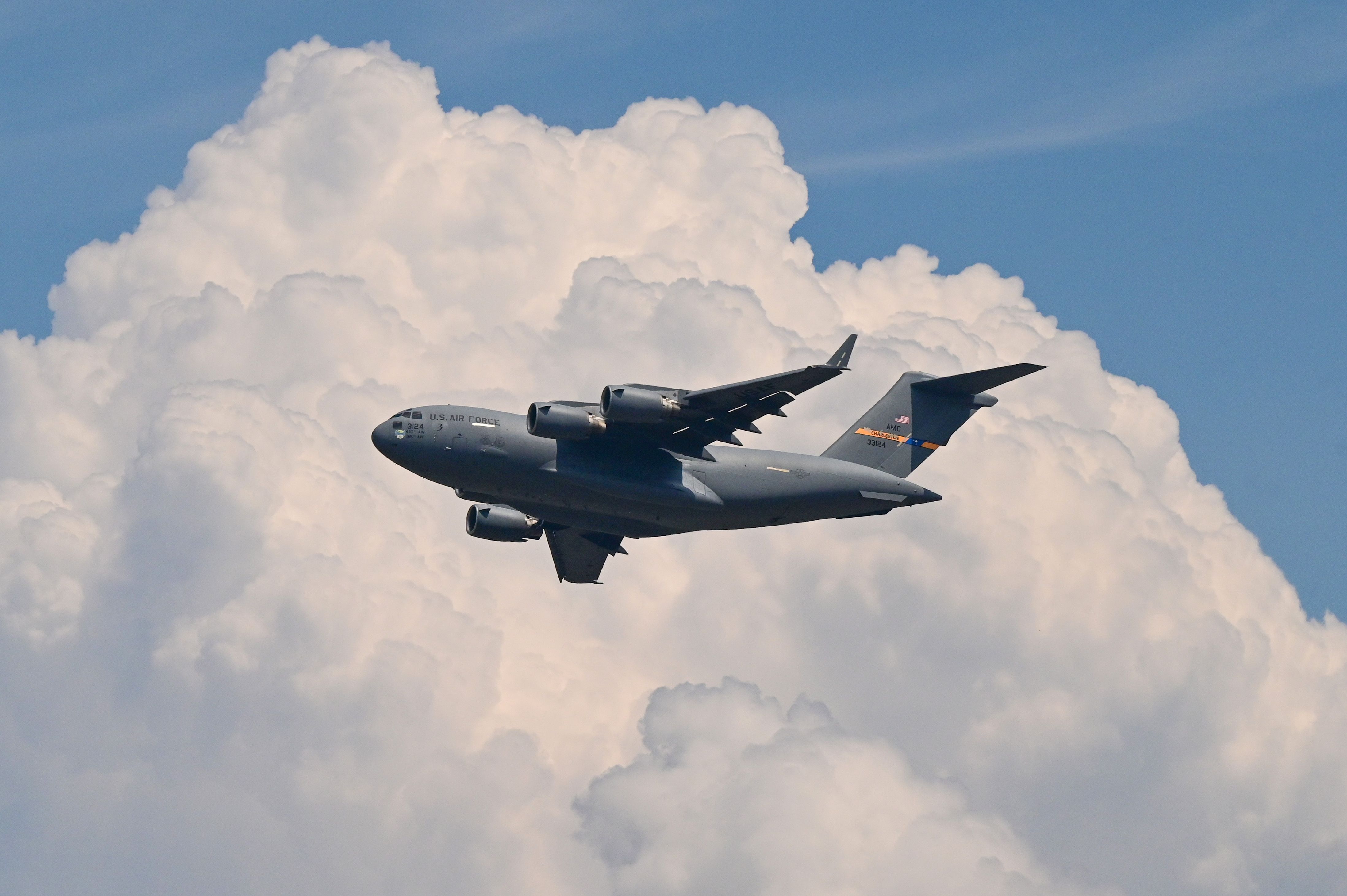 Joint Base Charleston Investigating How A Boeing C-17 Globemaster Tail Cone Landed In A School Parking Lot