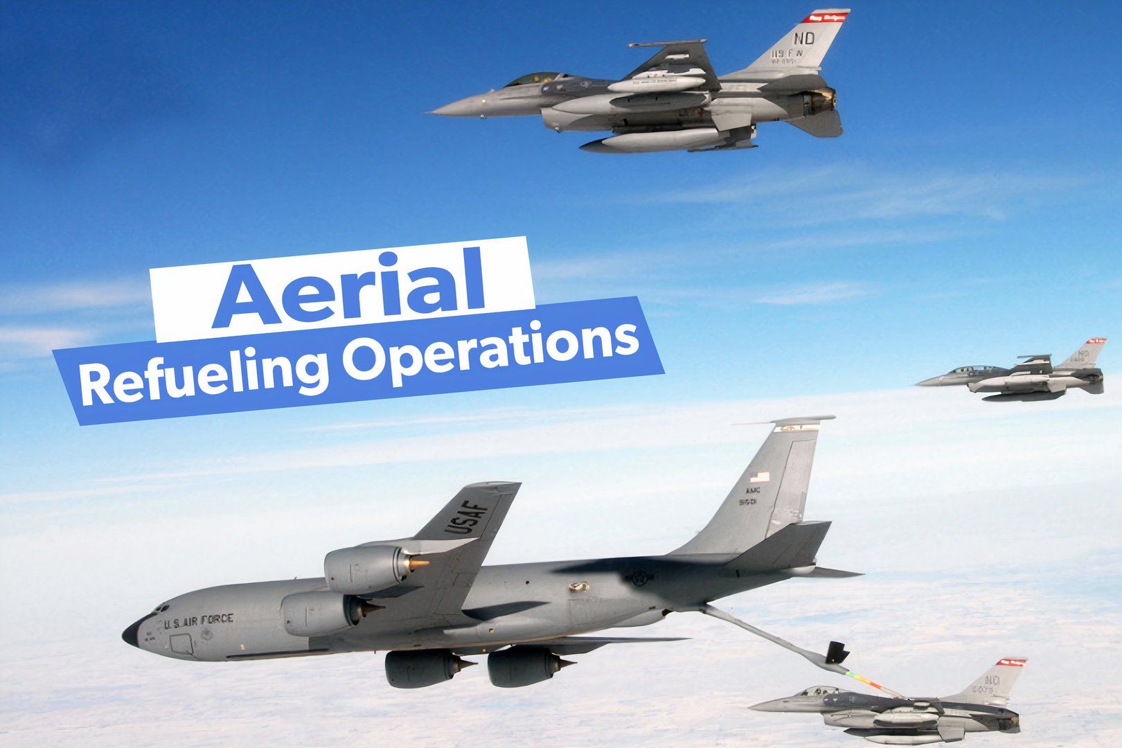 Combat aircraft being refueled.