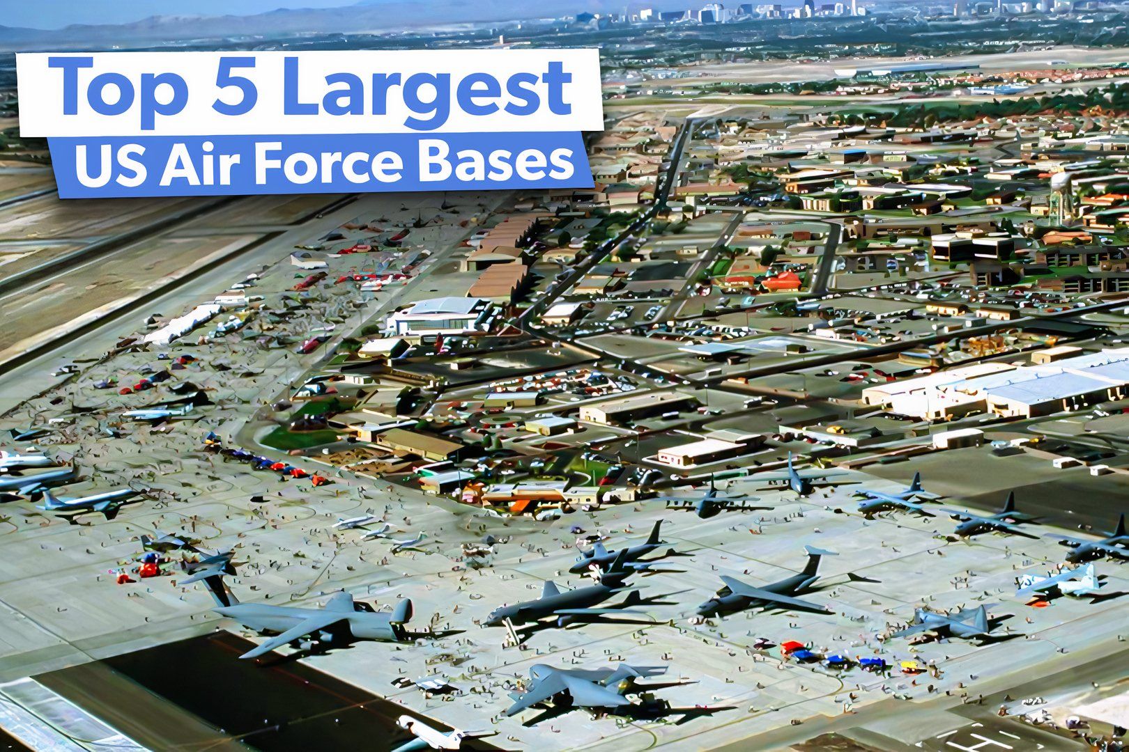 Top 5: These Are The Largest US Air Force Bases By Area