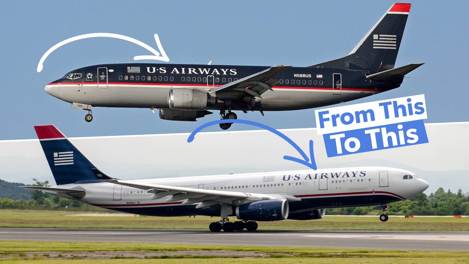 US Airways: The History Of The Former Airline's Various Liveries