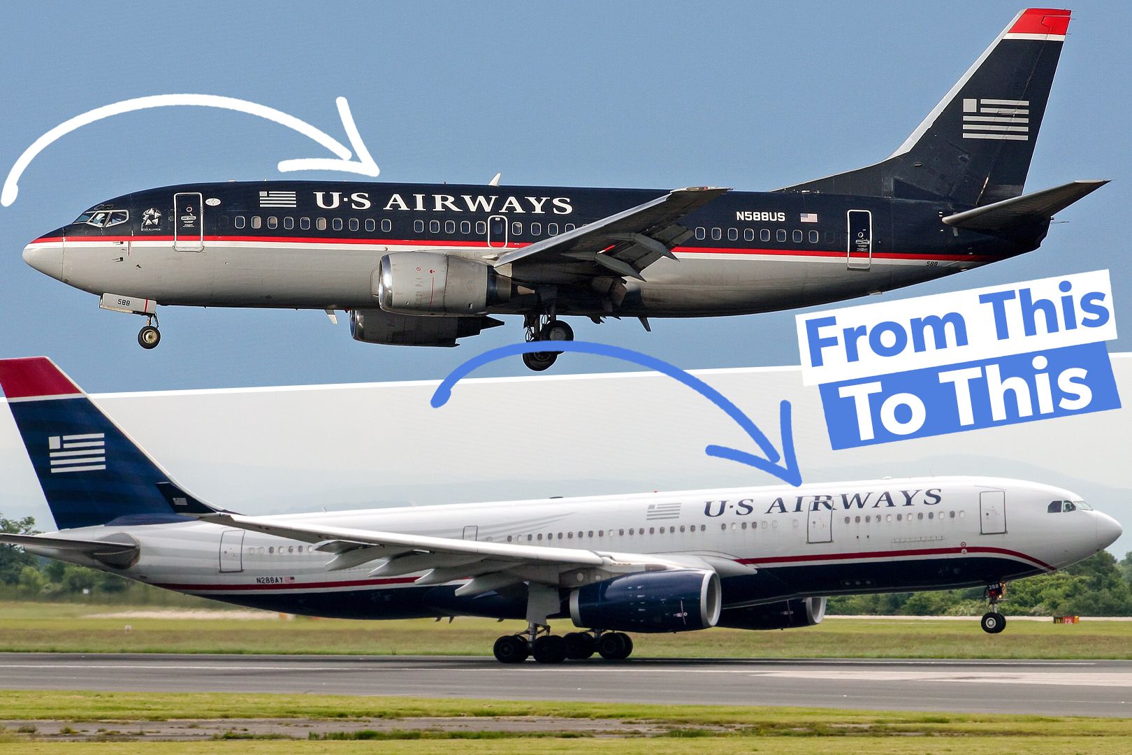 US Airways: The History Of The Former Airline's Various Liveries