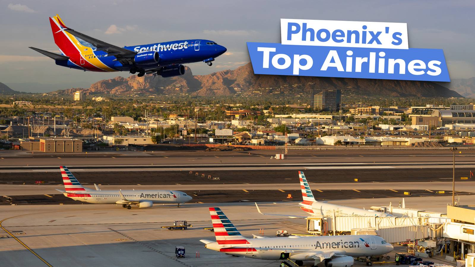 Bouncing Back: The Top Airlines \u0026 Routes At Phoenix Sky Harbor  International Airport This Month, image size:1600x900