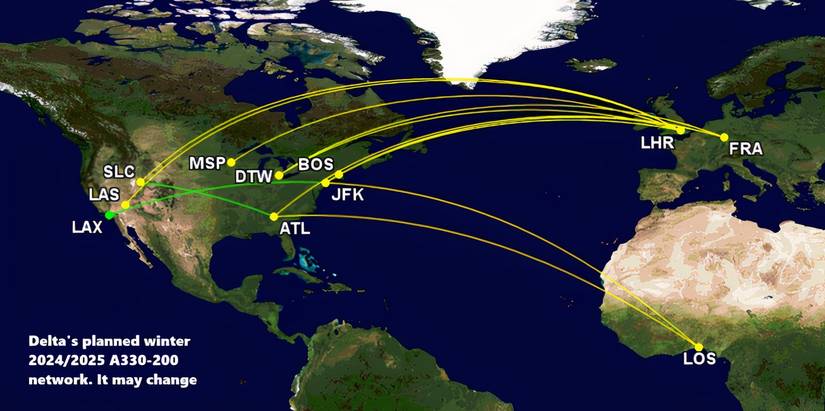 Least Used Aircraft: Where Delta Air Lines Is Flying Its Airbus A330-200s