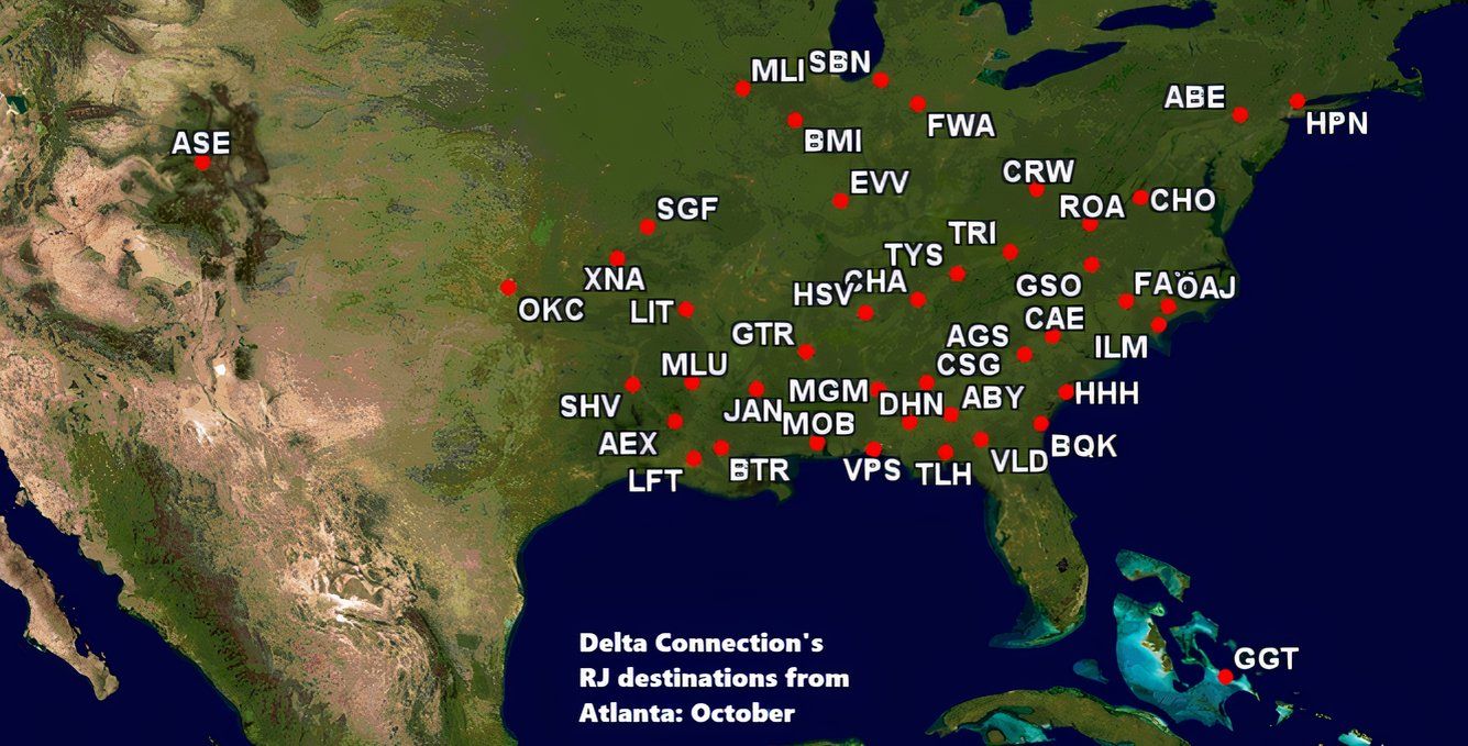 Delta Air Lines’ 5 Busiest Hubs By Flights In October