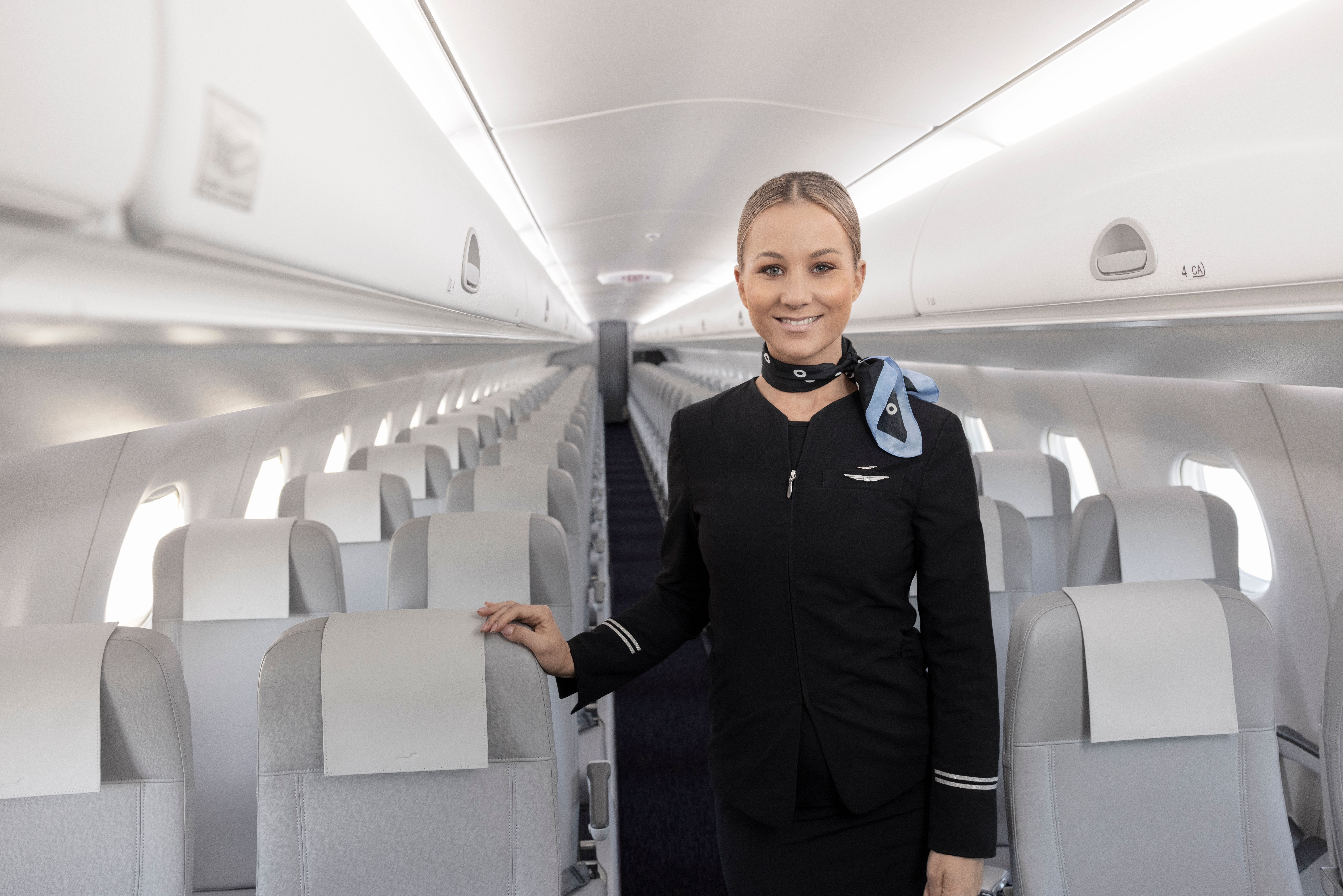 Finnair Completes 1st Embraer 190 Cabin With Fresh New Look