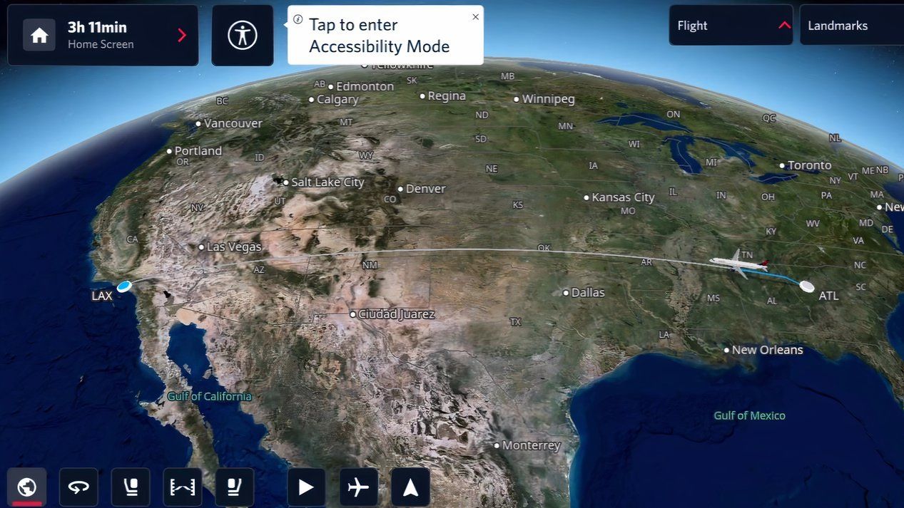 Delta Introduces New Flight Map Design For Better Accessibility