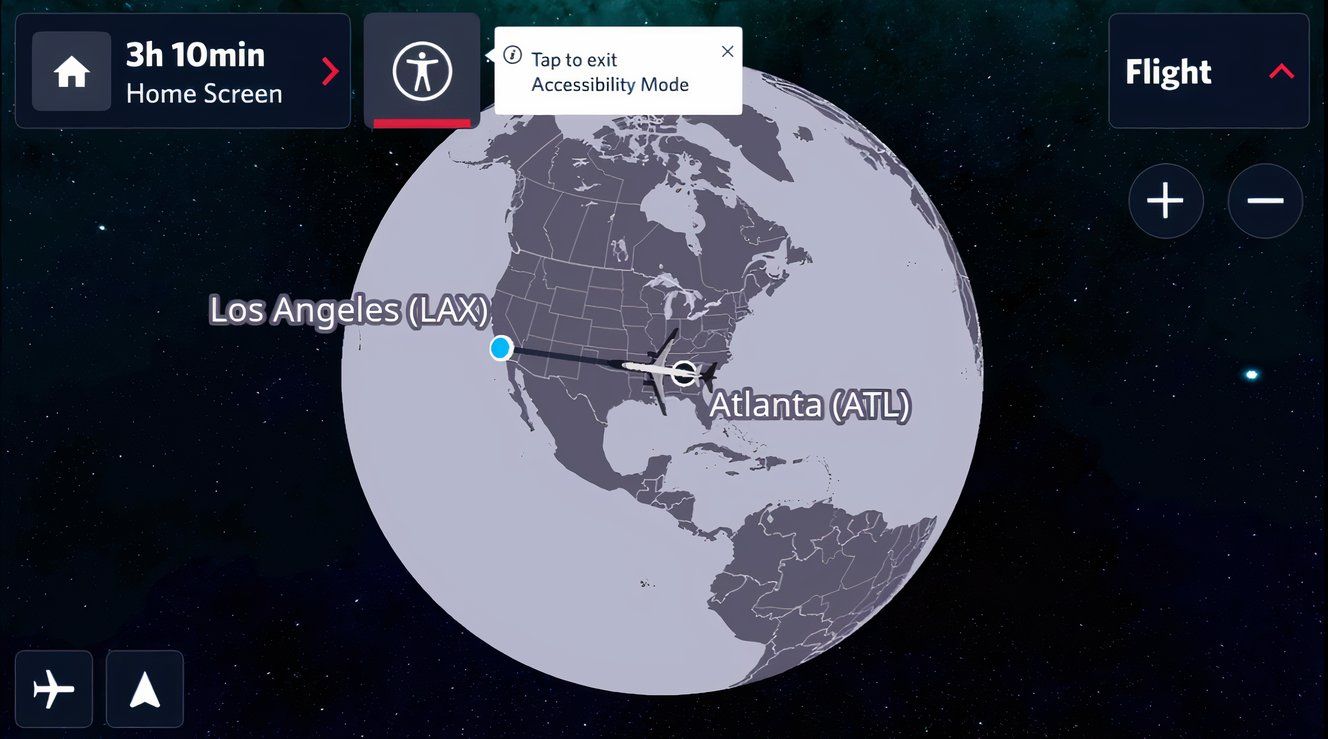 Delta Introduces New Flight Map Design For Better Accessibility