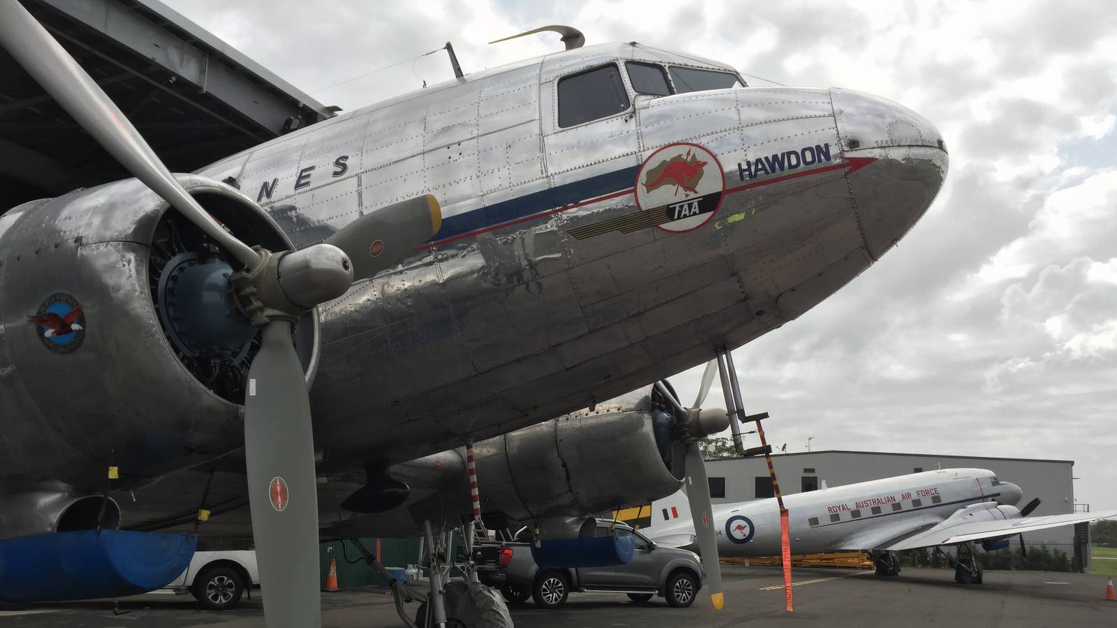 Dakota DC-3 And Huey 703 Star At HARS October Apron Days