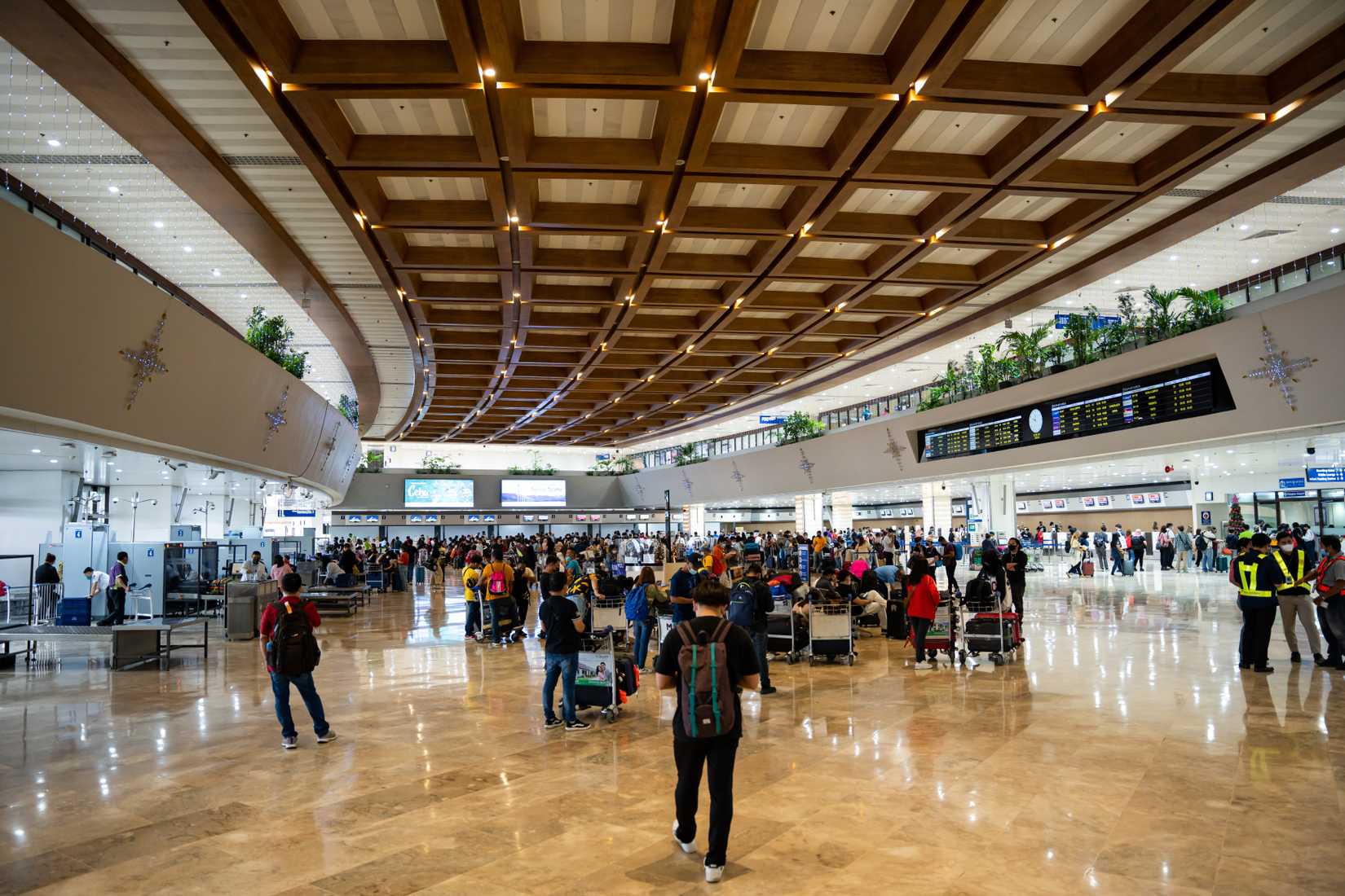 Manila, Philippines MNL Airport busy terminal 1