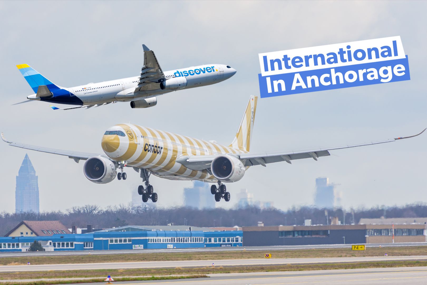 Which Foreign Passenger Airlines Serve Anchorage International Airport?