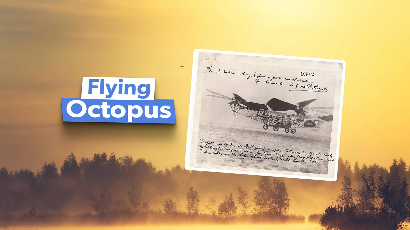 de Bothezat Flying Octopus: Meet The US Army's 1st 1920s Helicopter