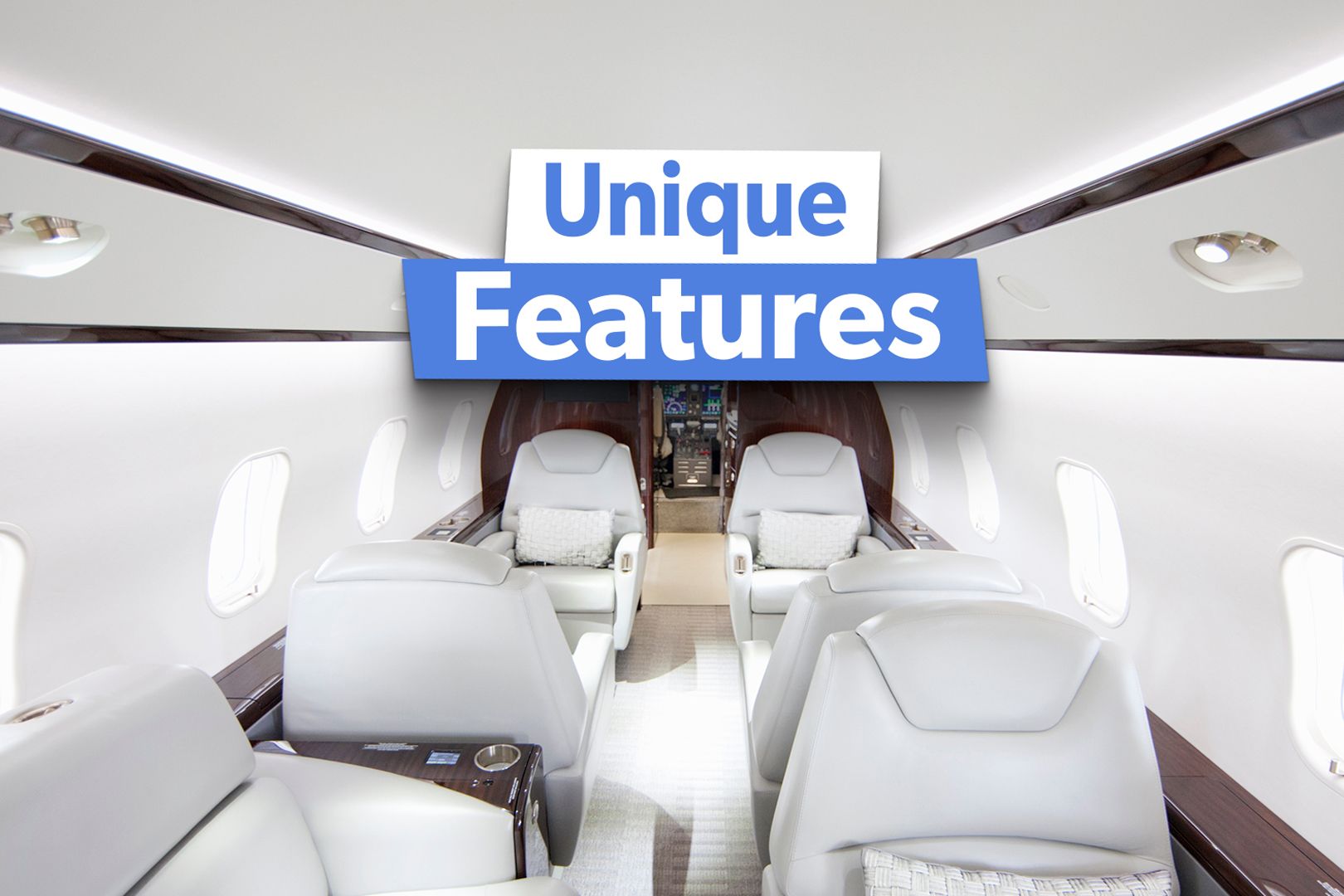 What Are 5 Unique Features On The Interior Of Private Jets?