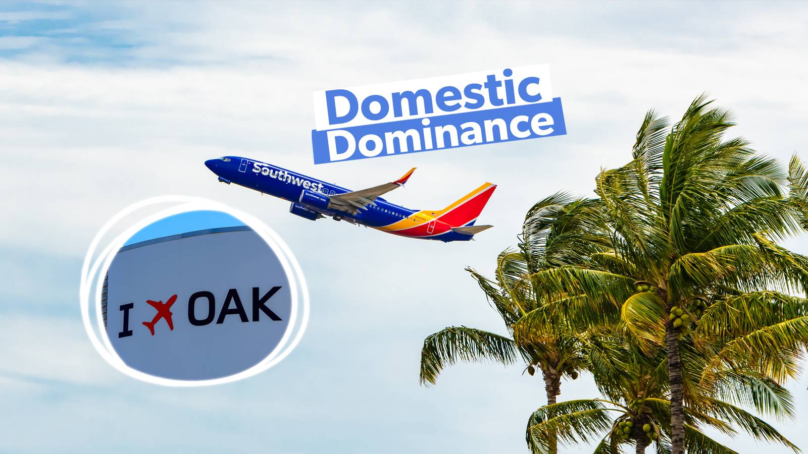 Domestic Dominance: Examining Southwest Airlines' Top 5 Internal Routes From Oakland By Seat Availability