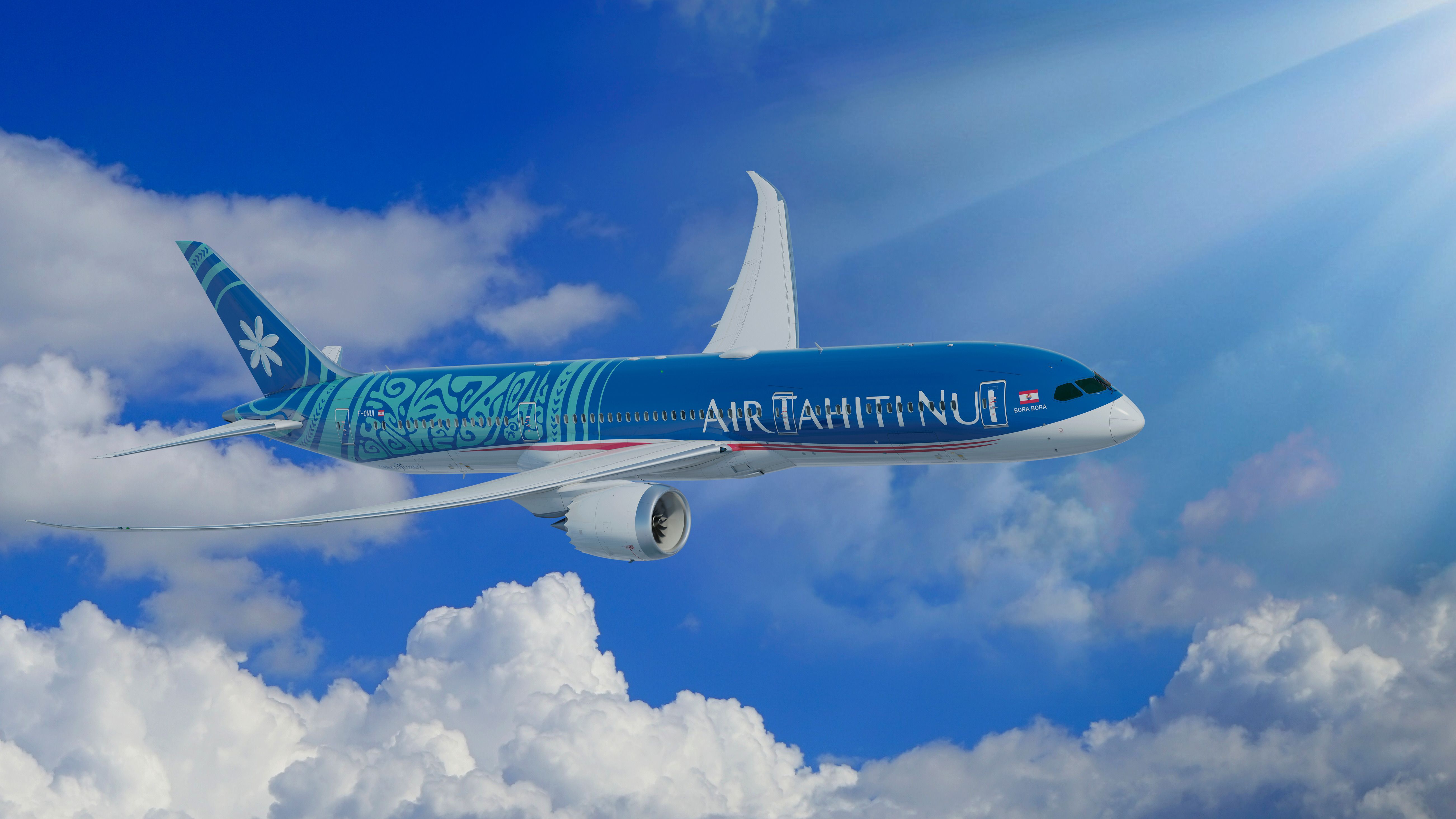 Air Tahiti Nui × Aviationtag 「Bora Bora」 Air Tahiti Nui Airbus A340 - F-OJTN Blau kaufen – Aviationtag