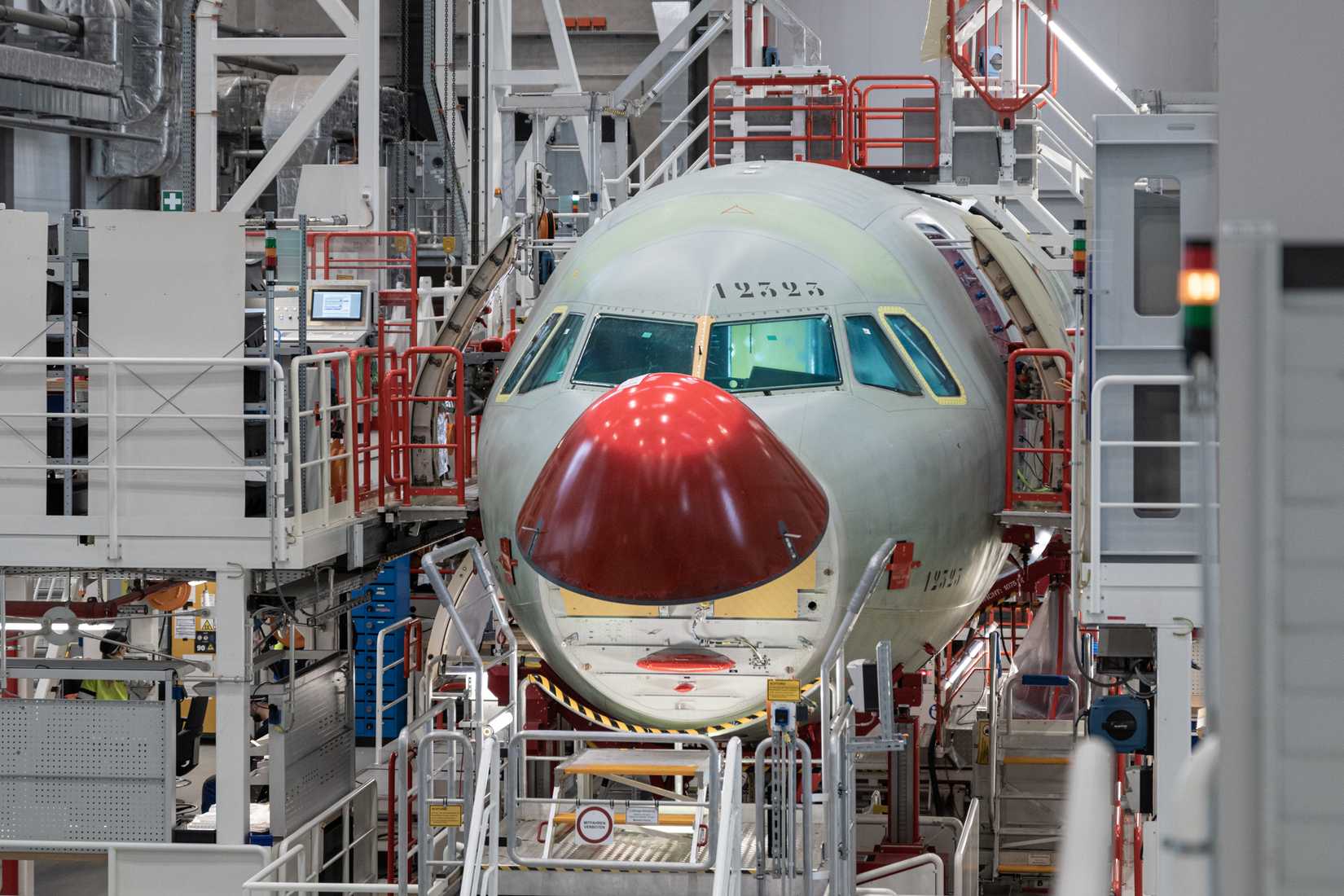 Qantas First Airbus A321XLR in final assembly