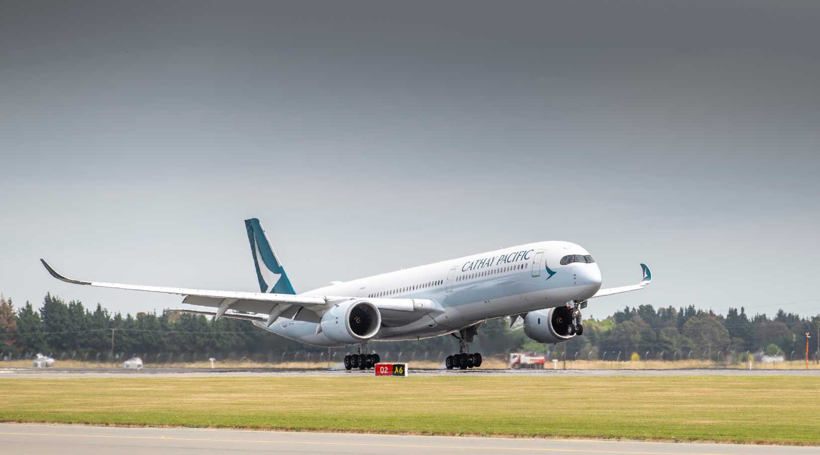 Cathay Pacific A350-1000 returns to Christchurch