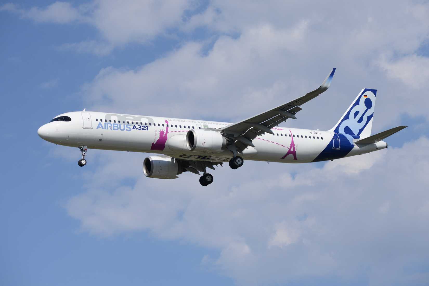 A321neo LR landing