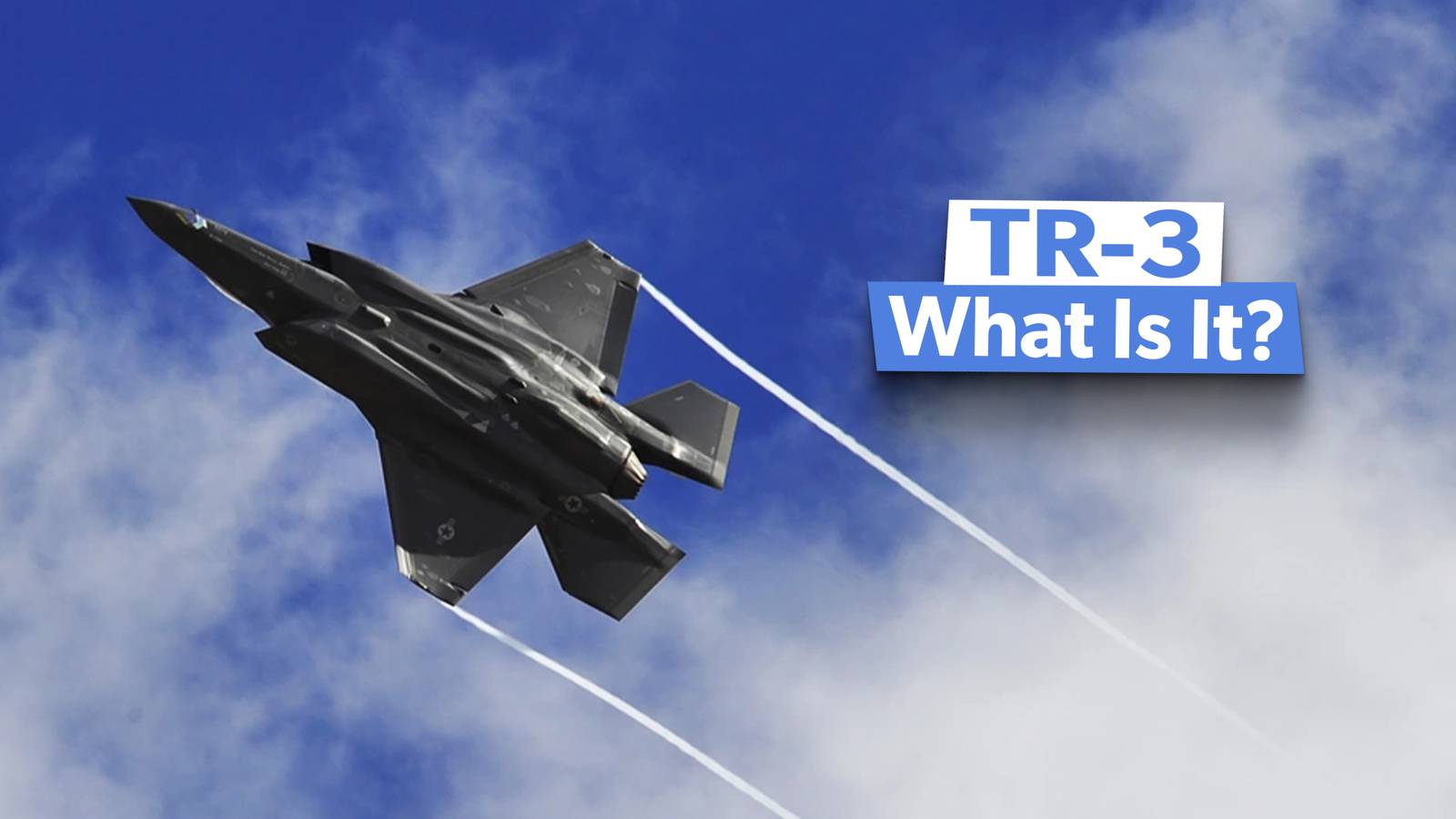 What Is The TR-3 Upgrade To The F-35?