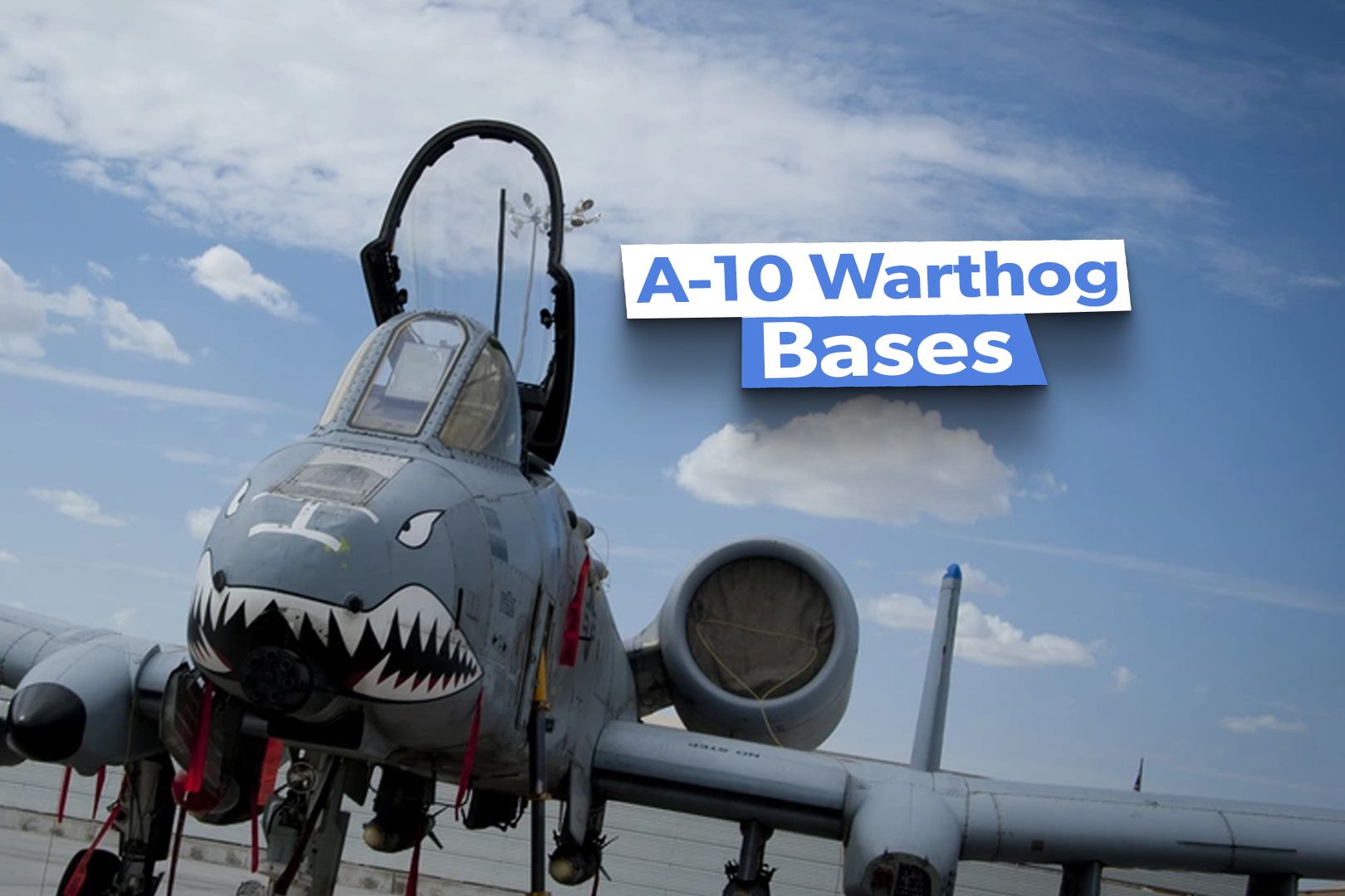 A-10 Warthog sits on the flightline at Kandahar Airfield, Afghanistan