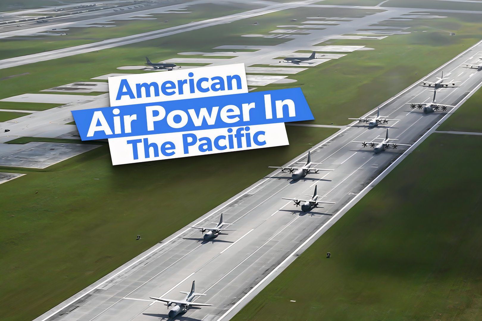 USAF aircraft on a runway