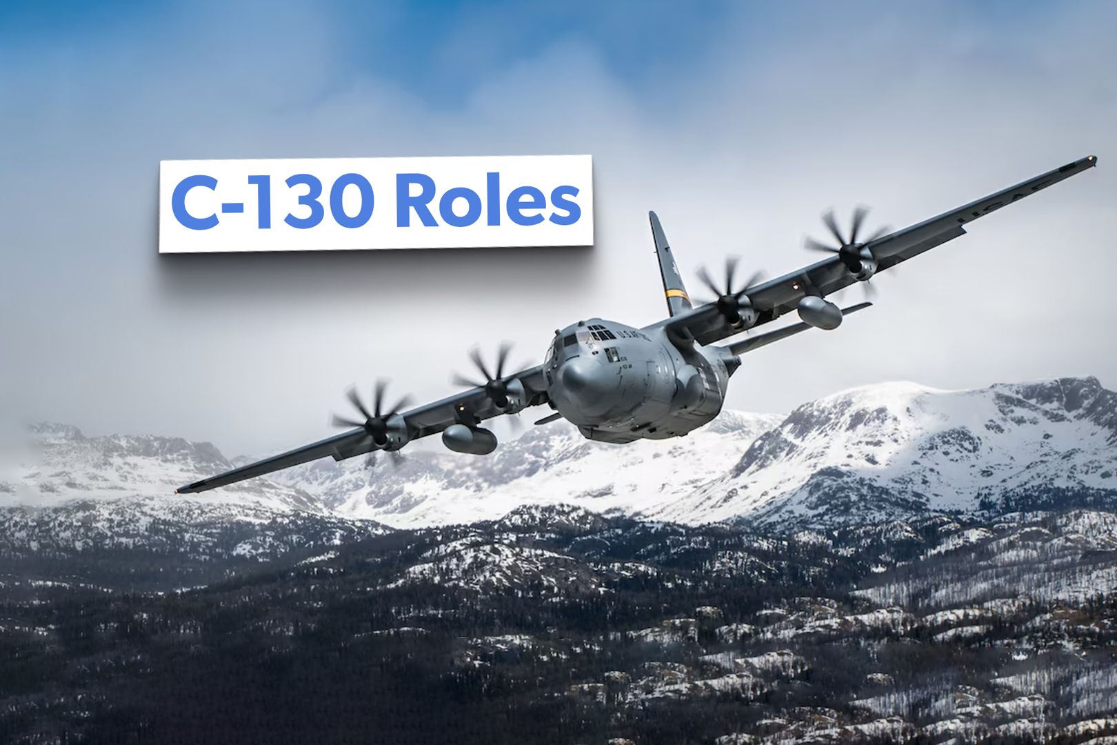 Photo of a C-130 Hercules in flight