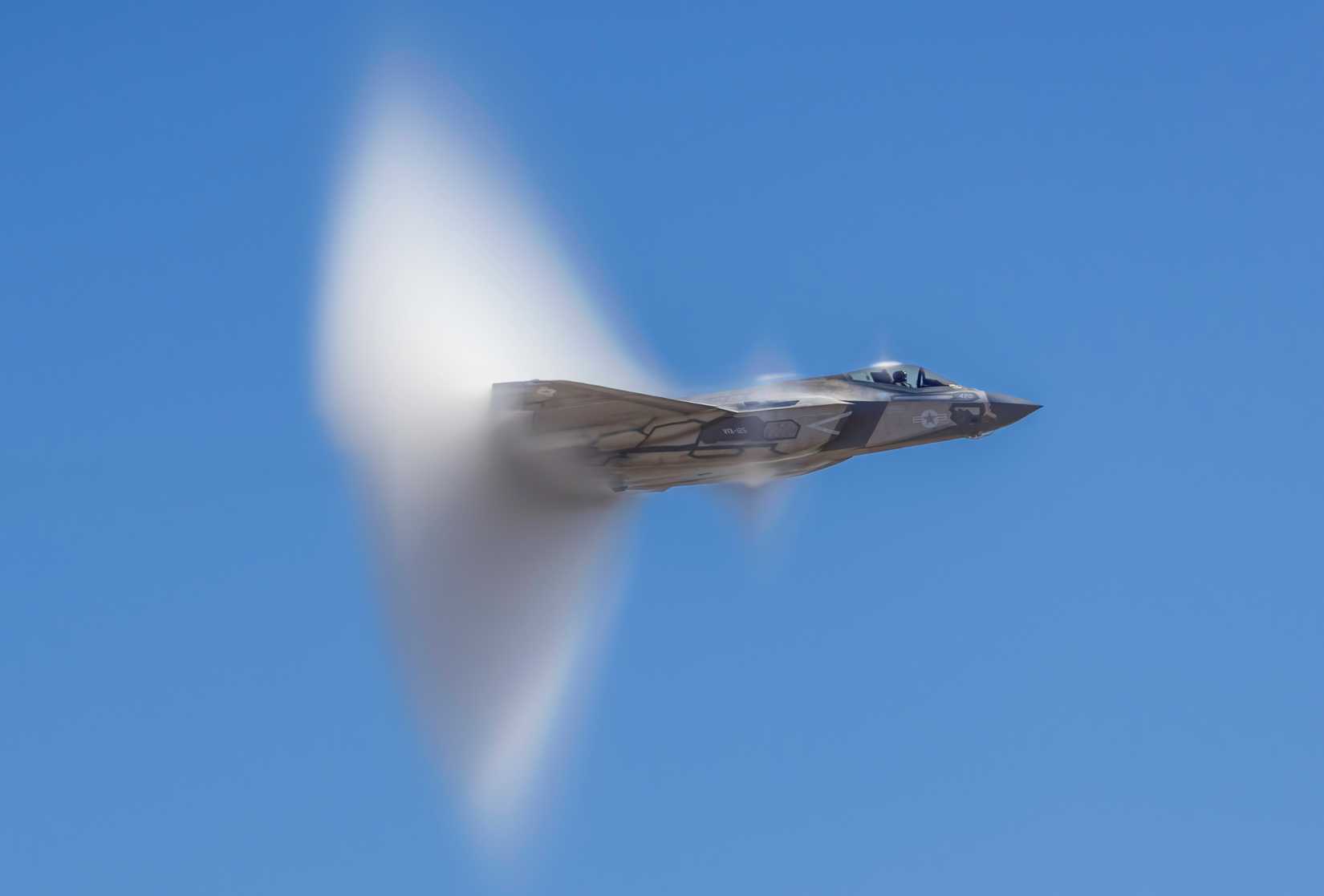 An F-35 Breaks The Sound Barrier In Dramatic Fashion