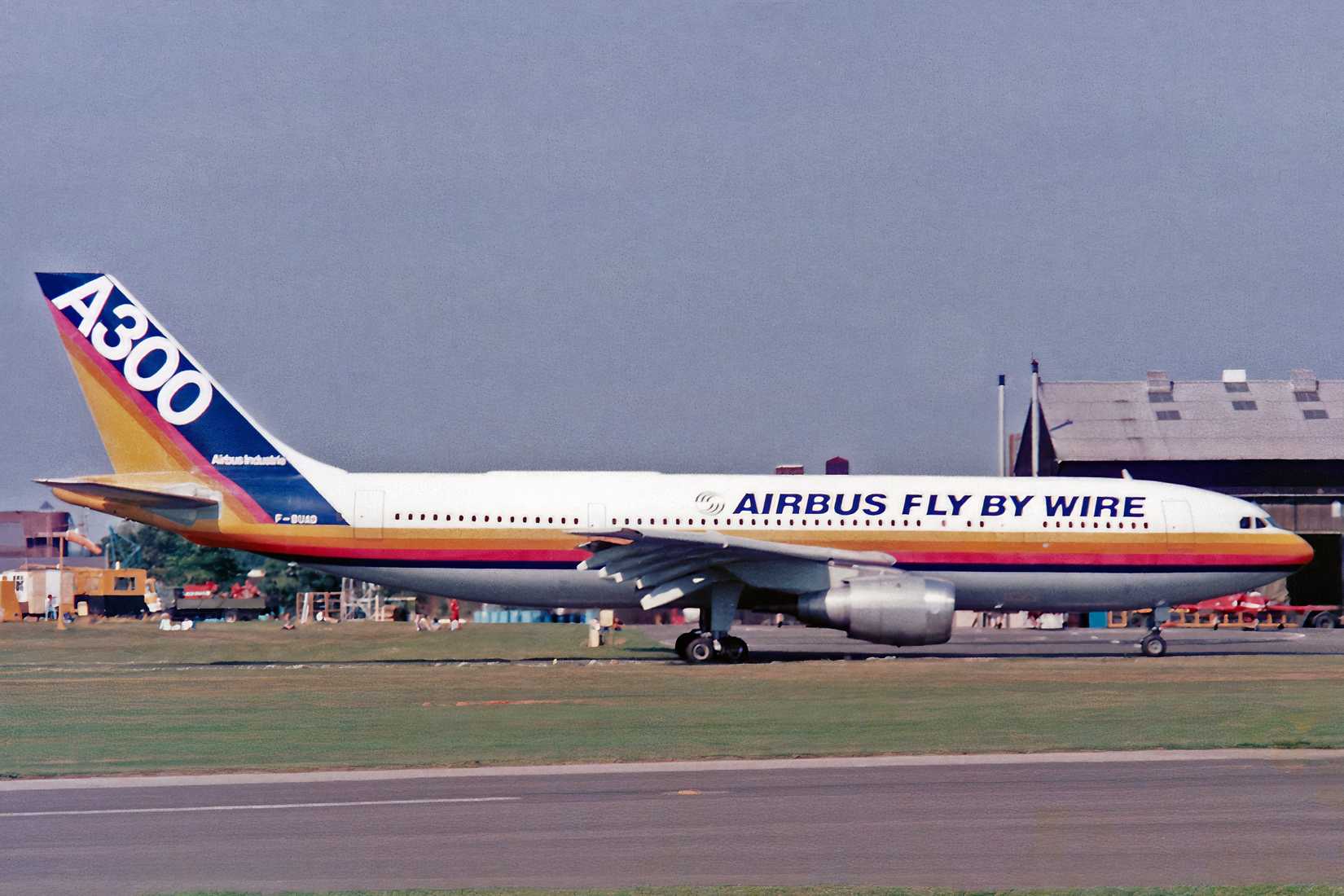 F-BUAD A300B2-C1 Airbus Industry (3rd prototype) Farnborough September 1986
