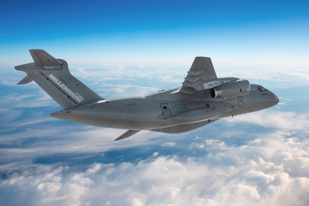 Embraer's new C-390 flying