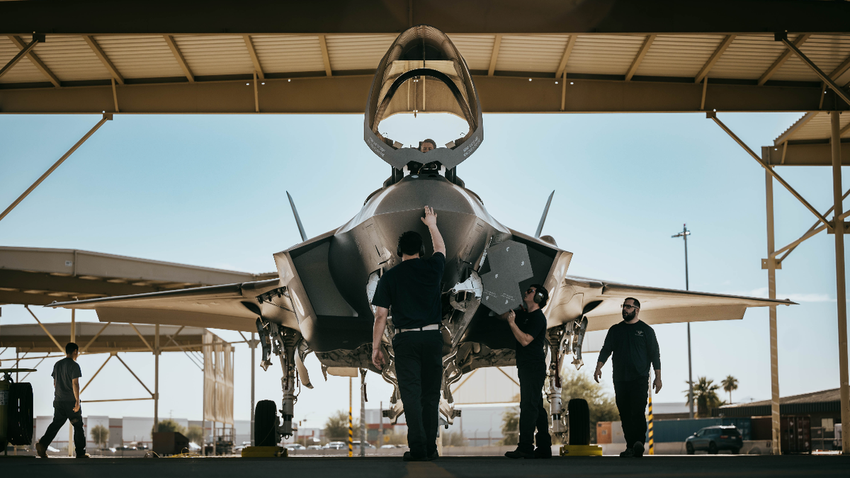 1st Belgian F-35A Lightning II Lands At Luke Air Force Base