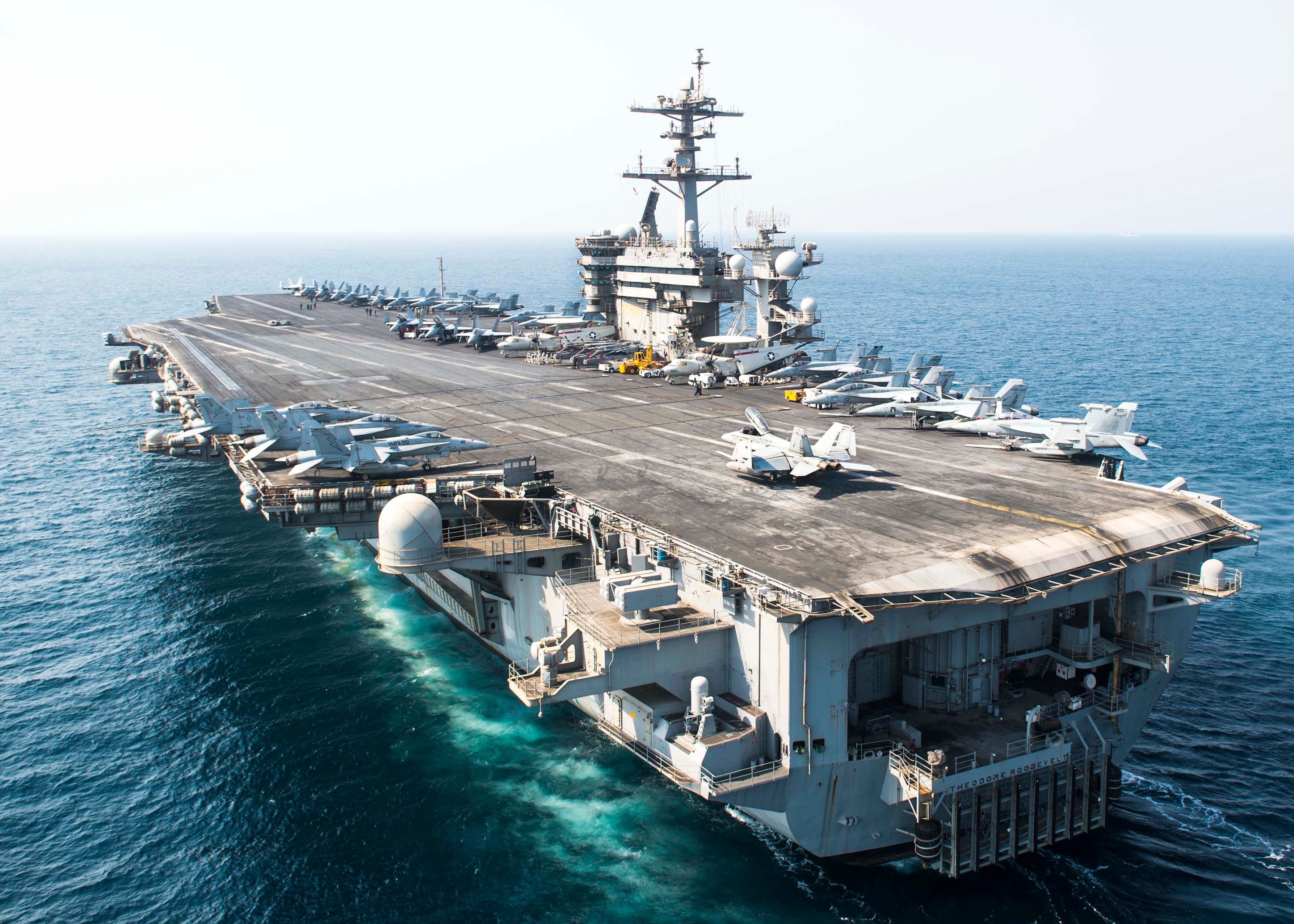 Photo of USS Theodore Roosevelt at sea