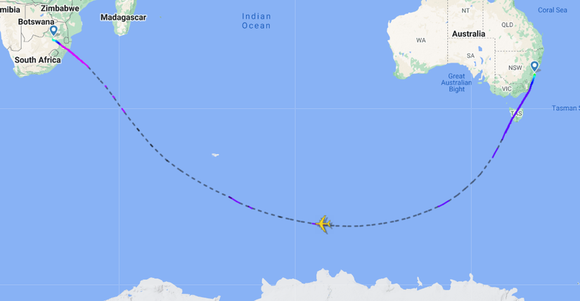 Transoceanic Flight Map Why Few Airlines Route Transoceanic Flights Along The Southern Hemisphere