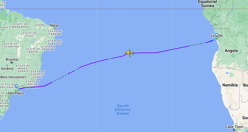 Transoceanic Flight Map Why Few Airlines Route Transoceanic Flights Along The Southern Hemisphere