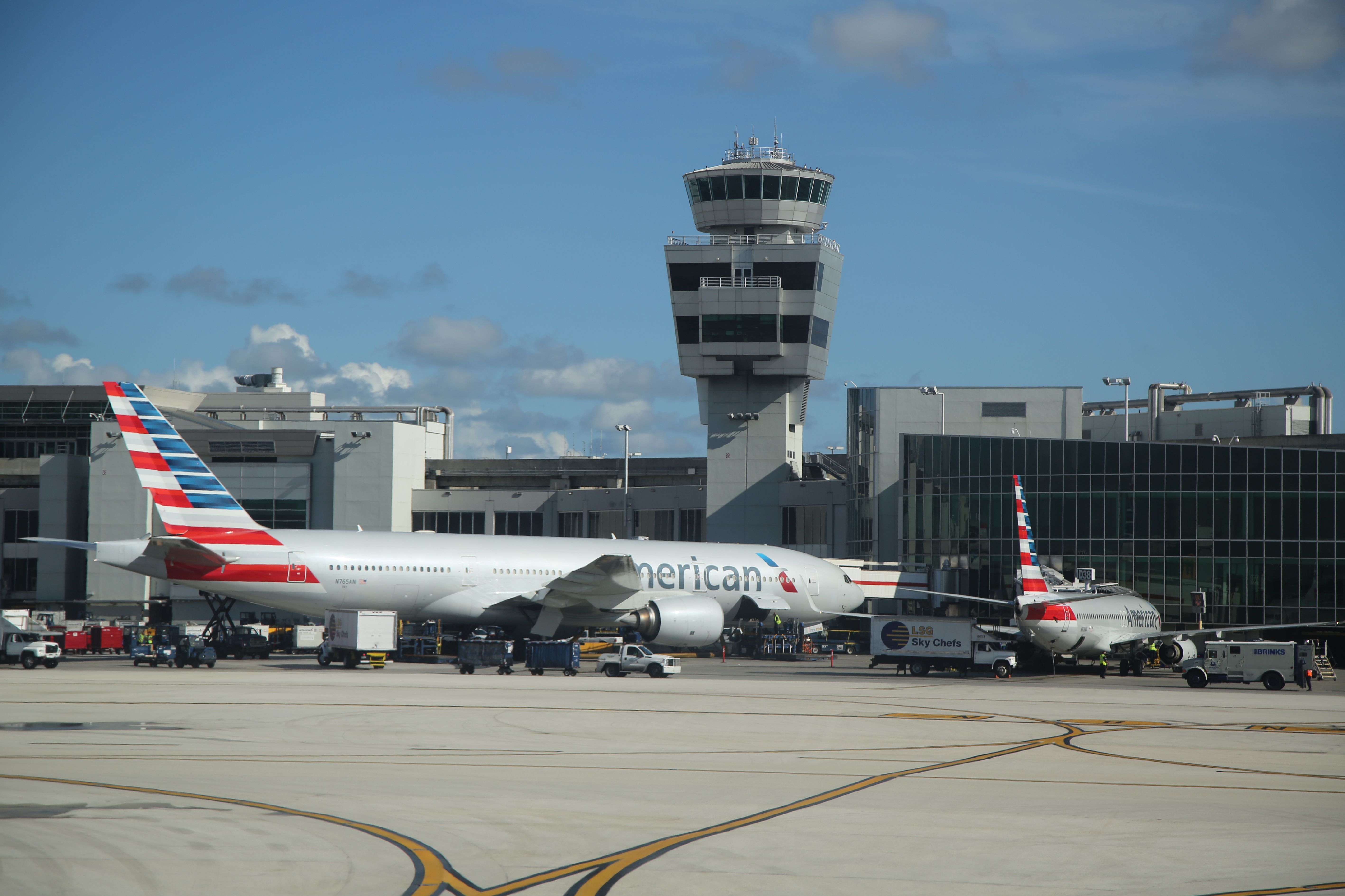 American Airlines planes at Miami Airport