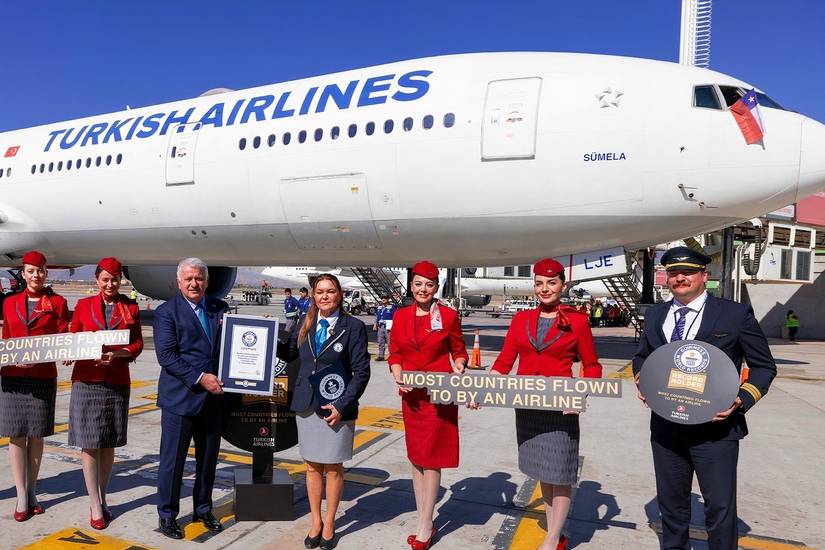 Turkish Airlines Sets Guinness World Record For Most Countries Flown To ...