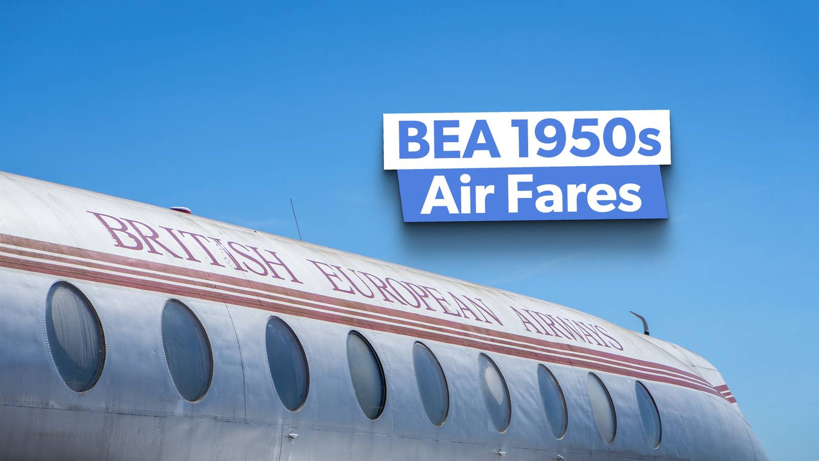 What Were British European Airways Fares Like In 1950?