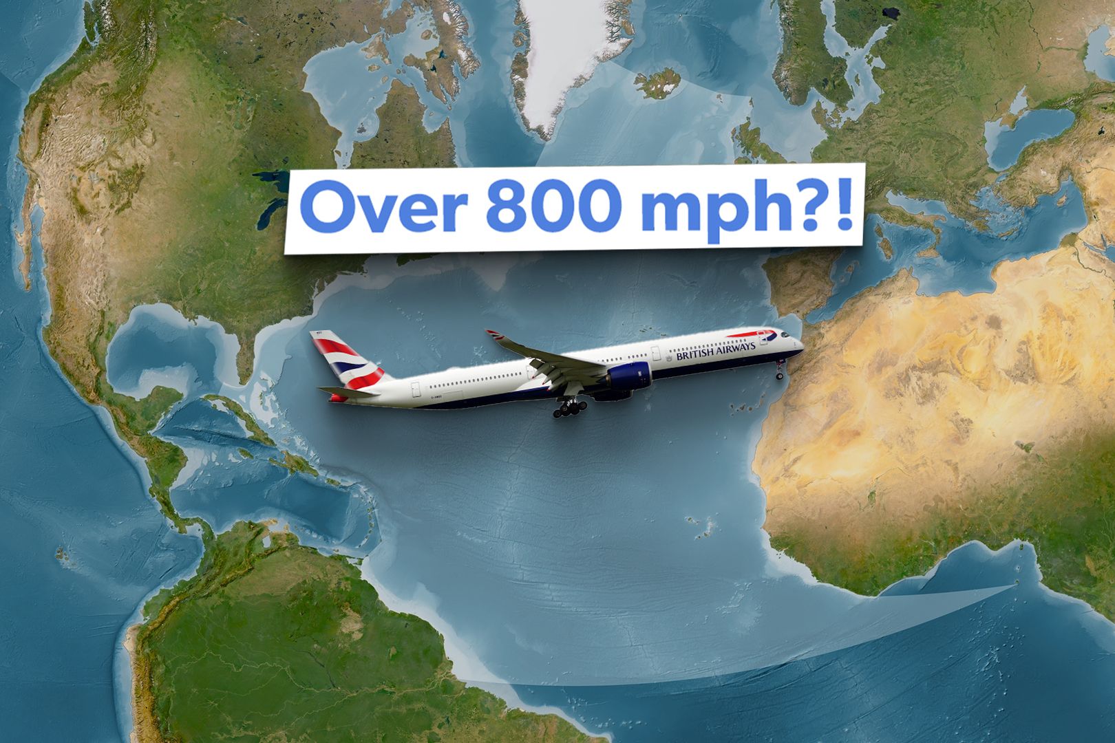 How A British Airways Airbus A350 Flew Near Record Speeds Over The Atlantic