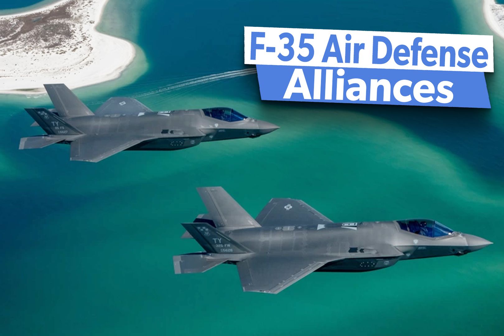 U.S. Air Force F-35A Lightning IIs assigned to the 95th Fighter Squadron