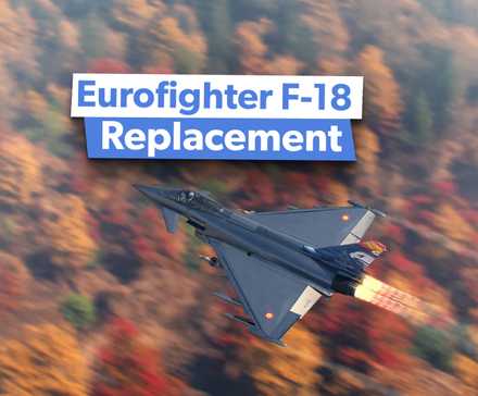 Spanish Eurofighter Typhoon flying