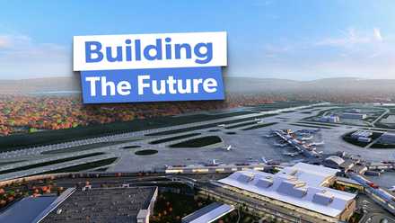 Rendering of major airport project